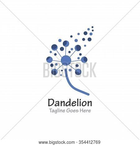 Dandelion Flower Logo  Simple Crative Template Vector Design