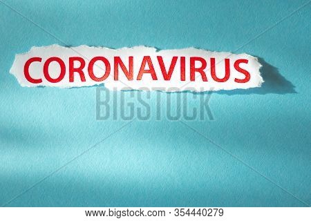 Coronavirus, Covid-19 Background. Disposable Dressing On The Face. Healthcare Background. Blue Medic