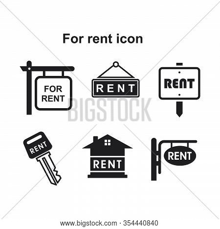 For Rent Icon Vector Illustration For Graphic And Web Design.