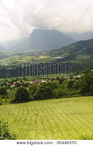 Vista panoramica da Stenico (trento)