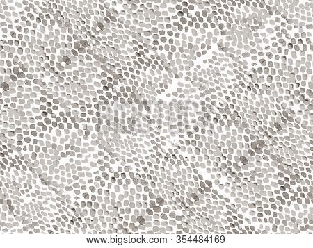 Geo Symmetric Ikat Rapport. Snake Skin Random Texture. Vibrant Geometric Swimwear Pattern. Ethnic Se