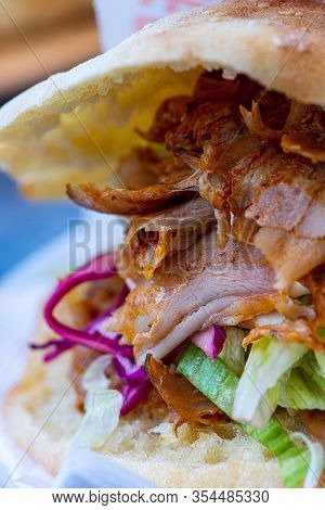 Doner Turkish Delight Made Out Of Chicken Meat