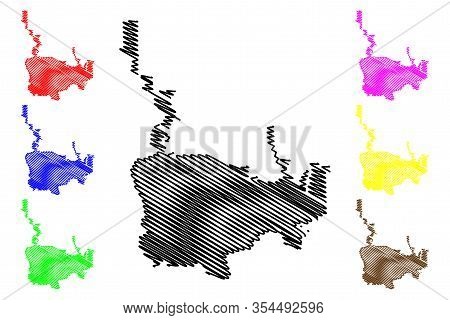 Pasadena City, California (united States Cities, United States Of America, Usa City) Map Vector Illu