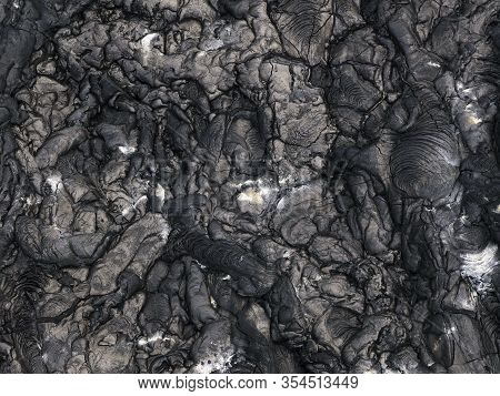 Solidified Molten Lava Background. Abstract Pattern Texture