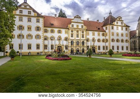 Salem, Germany - 15 Sep. 2015: Park Of Castle Salem, Baden Wuertemberg, Germany. Little Town In Germ