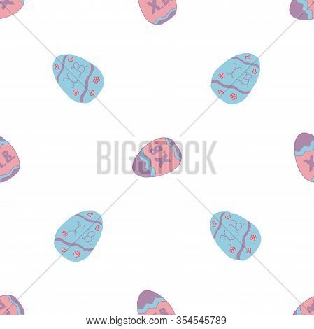 Festive Seamless Pattern. Colorful Vector Nature Background. Spring Holiday Celebration Poster Desig