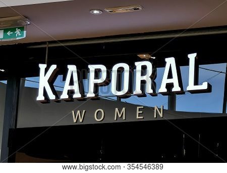 Bordeaux, France, March 07, 2020 : Kaporal Women Shop Logo, Sign On Wall, Sells Jeans, Clothing And 