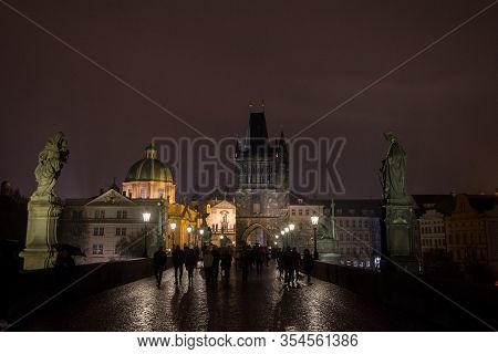 Old Town Bridge Tower Of Charles Bridge (karluv Most), Or Staromestska Mostecka Vez In Prague, Czech