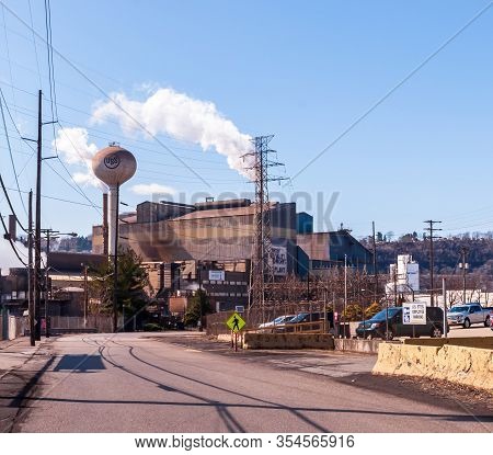 The Mon Valley Works Edgar Thompson Plant Steel Mill Operated By United States Steel Company On Brad