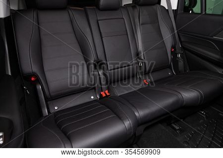 Novosibirsk, Russia - March 06, 2020:  Mercedes-benz  Gls-class,  Leather Interior Design, Car Passe