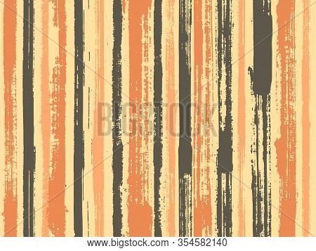 Watercolor Strips Seamless Vector Background. Colorful Wrapping Paper Packaging Design. Sloopy Gouac