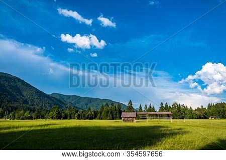 Summer Day In An Alpine Valley Of Friuli Venezia-giulia, Italy