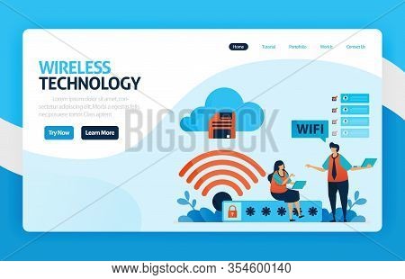 Landing Page And Website For Wifi Connection And Protection, Internet Access With Wifi, Wifi Firewal