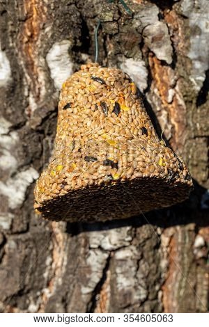 Bell From Various Grains, A Delicacy For All The Birds In The Garden