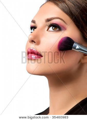 Meikki. Meikki Applying.Rouge.Blusher