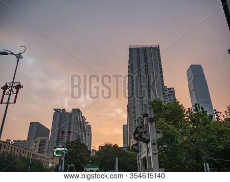 Changsha/china-18 October 2018:beautiful Urban Scene In The Morning Of Changsha City China.changsha 