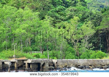 Corregidor Island Boat Dock In Cavite, Philippines. Corregidor Is An Island Located At The Entrance 