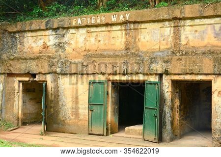 Cavite, Ph - Dec. 3: Battery Way Facade At Corregidor Island On December 3, 2016 In Cavite, Philippi