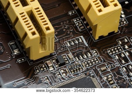 Motherboard With Pins And Sockets.motherboard With Pins And Sockets