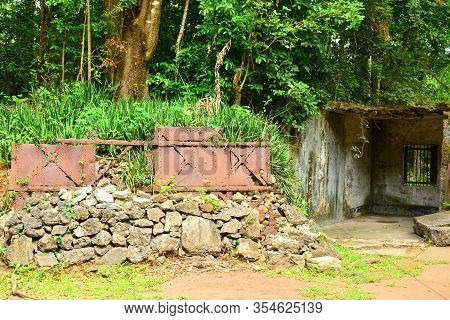 Cavite, Ph - Dec. 3: Battery Way Facade At Corregidor Island On December 3, 2016 In Cavite, Philippi