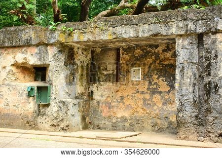 Cavite, Ph - Dec. 3: Battery Way Facade At Corregidor Island On December 3, 2016 In Cavite, Philippi