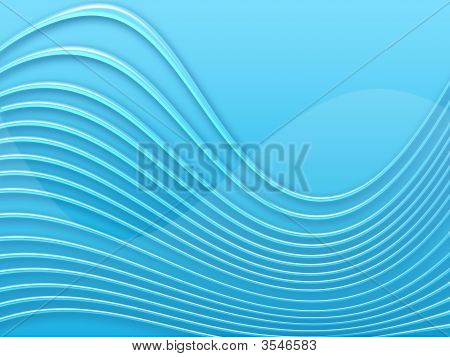 Fundo azul com ondas