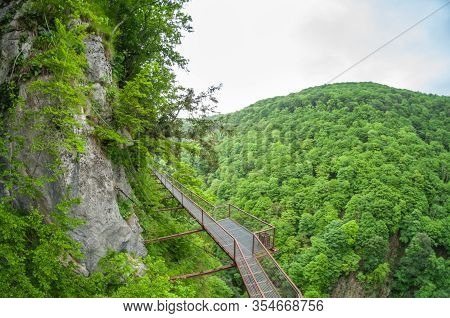 Beautiful Okatse Canyon In Georgia In Spring.