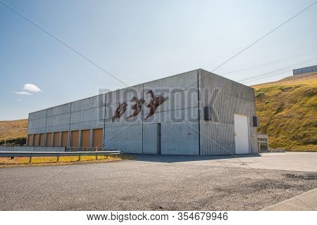 Hrauneyjar Iceland - August 9. 2019: Hrauneyjar Hydroelectric Power Plant