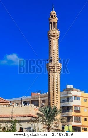 Mosque In Dahar Neighborhood (old Town Of Hurghada) In Egypt