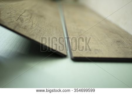 Vinyl Laminate. Laying Of The Floor Covering.
