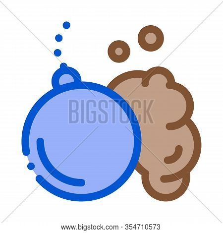 Wrecking Ball Icon Vector. Outline Wrecking Ball Sign. Color Isolated Contour Symbol Illustration