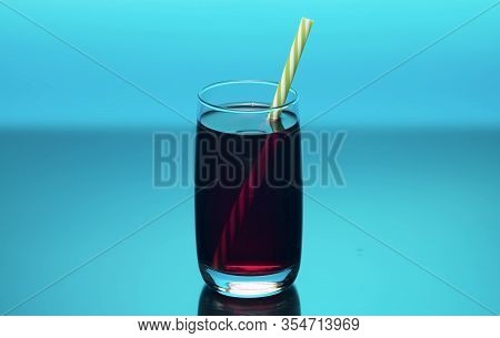 Cherry Juice In The Glass