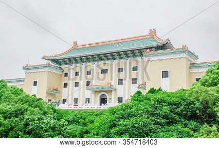Taipei,taiwan - May 15, 2019- Beautiful Architecture Building Exterior Of Landmark Of Taipei Gugong 