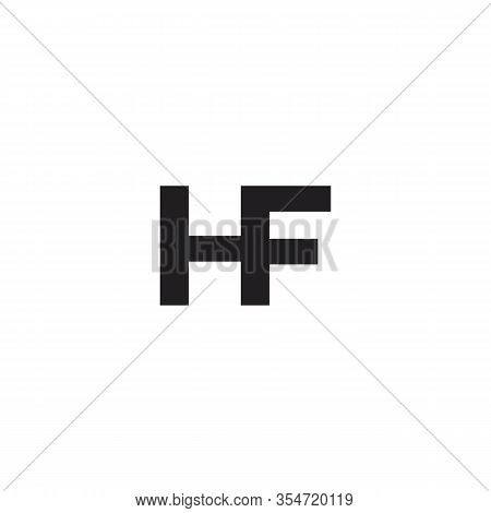 H F Hf Logo Simple Vector & Photo (Free Trial) | Bigstock