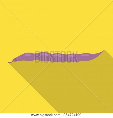 Bean Of Pod Vector Icon.flat Vector Icon Isolated On White Background Bean Of Pod.