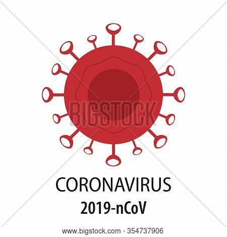Coronavirus Icon, A New Concept Of The 2019 Coronavirus -ncov Responsible For The Asian Flu Outbreak