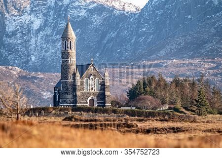 Church Of The Sacred Heart, Dunlewey Close To Mount Errigal In County Donegal - Ireland