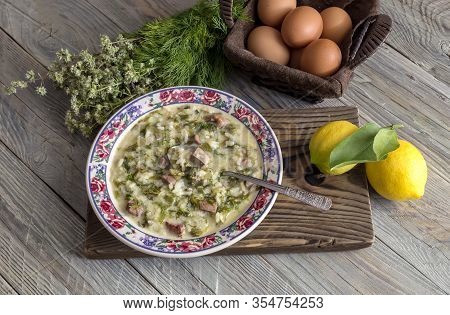The Easter Composition. National Greek Soup 