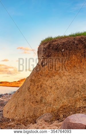 Soil Profile Of A Stagnosol Formed Of Till On A Cliff At The Baltic Sea Near Heiligenhafen In German