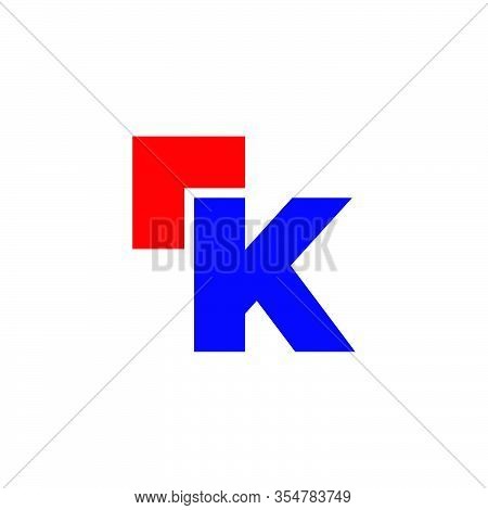 Letter Ik Arrow Geometric Simple Abstract Symbol Logo Vector