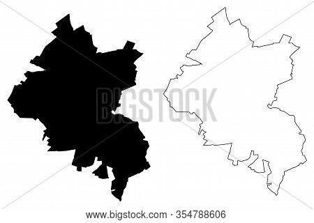 Amiens City (french Republic, France) Map Vector Illustration, Scribble Sketch City Of Amiens Map