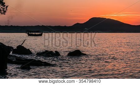 The Sunset From Koh Rong Samloem, Cambodia