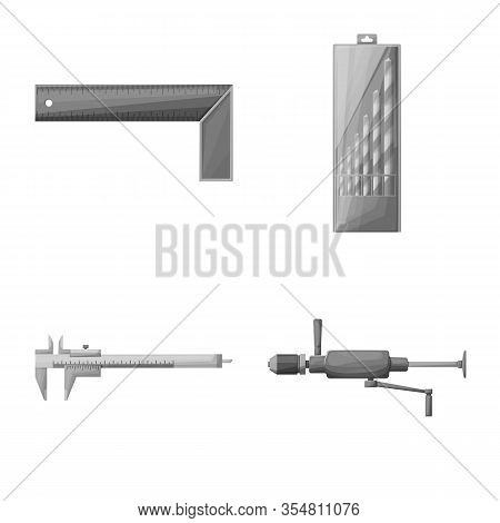 Vector Design Of Renovation And Household Symbol. Set Of Renovation And Handicraft Stock Symbol For 