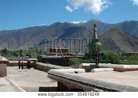 Tibetan Samye Monastery In The Suburb Of Lhasa, Tibet, China