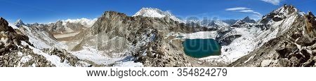 View From Kongma La Pass To Mount Lhotse And Makalu - Sagarmatha National Park, Trek To Everest Base