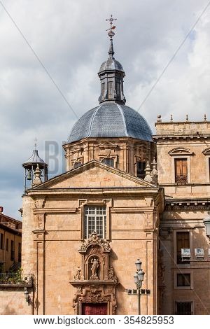 Facade Of The Historical Anaya Palace Built In 1760 At Salamanca In Spain And Currently The Headquar