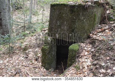 Abandoned Fortification Line Arpad Since World War Ii. Ukraine