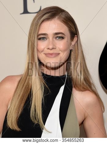 LOS ANGELES - MAR 07:  Melissa Roxburgh arrives for ÃI Still BelieveÃ Screening on March 07, 2020 in Hollywood, CA                