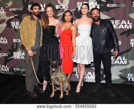 LOS ANGELES - FEB 25:  Justin Melnick, Rachel Boston, Toni Trucks, Jessica Pare and Judd Lormand arrives for ââSeal Teamâ Winter Premiere on February 25, 2020 in Hollywood, CA                