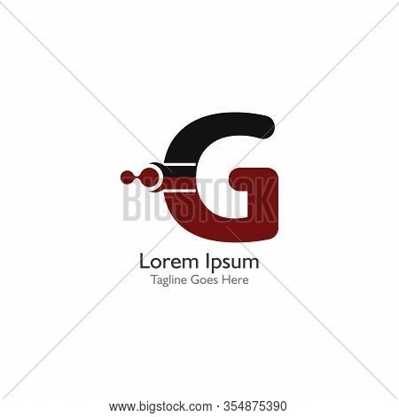 Letter G With Antom Creative Logo Or Symbol Template Design